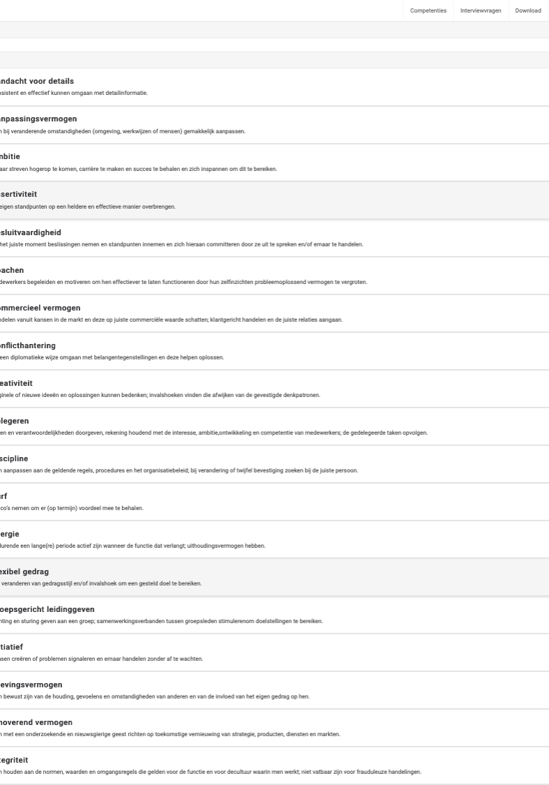 53 competenties